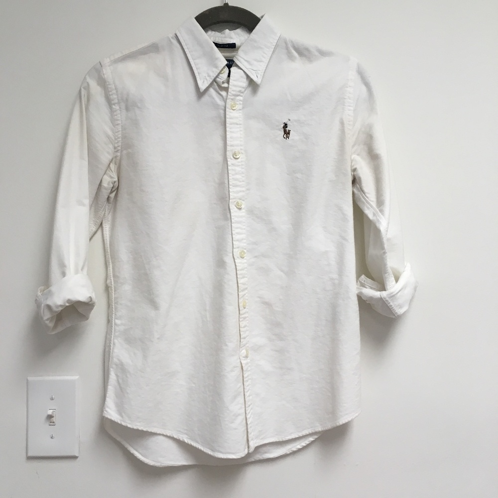 Ralph Lauren Slim Fit Oxford White